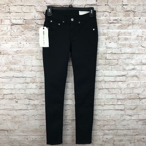 NWT Rag & Bone Black Legging Jeans Size 24